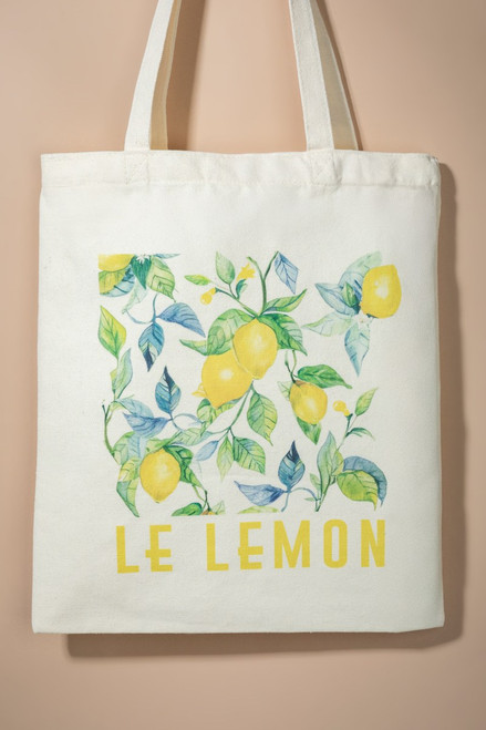 Le Lemon Graphic Tote Bag
