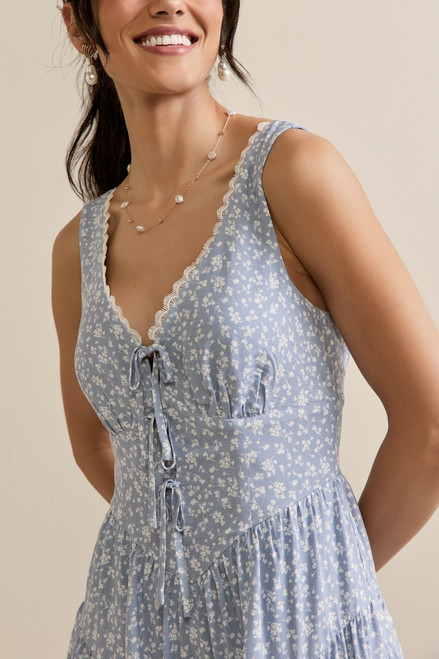 Claudia Tie Front Floral Romper