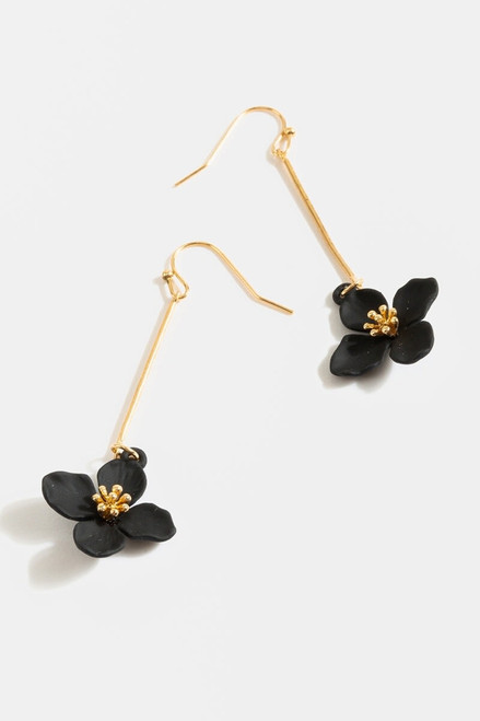 Sandra Matte Flower Drop Earrings