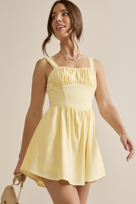 Maura Ruched Mini Dress