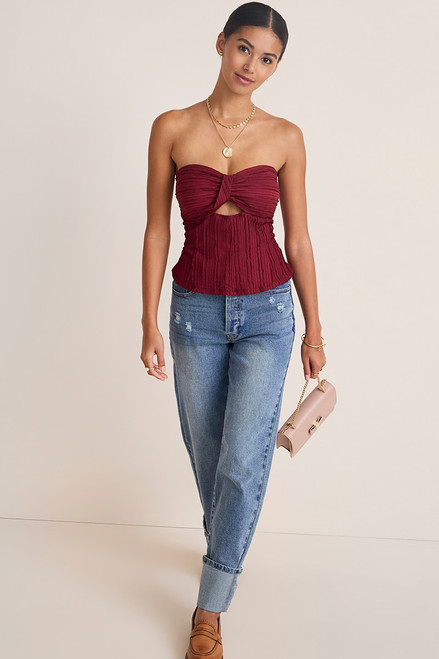 Natasha Strapless Sweetheart Top