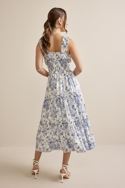 Meghan Ruffle Tiered Midi Dress