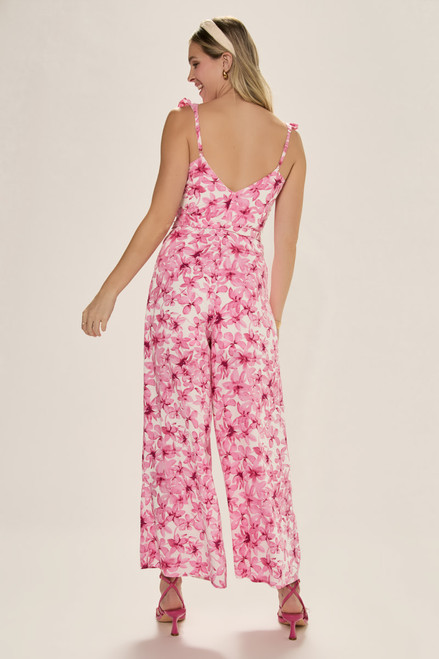 Tina Flutter Sleeve Floral Jumpsuit