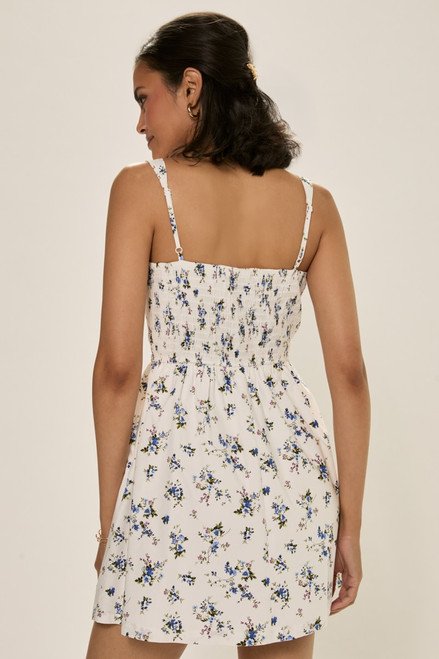 Denise Fit And Flare Floral Mini Dress