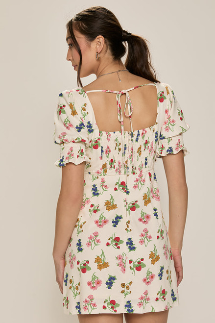 Trudy Fruit Print Mini Dress