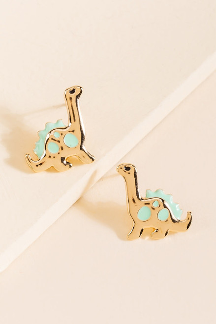 Dinosaur Enamel Stud Earrings