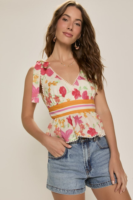 Anita Front Tie Denim Shorts