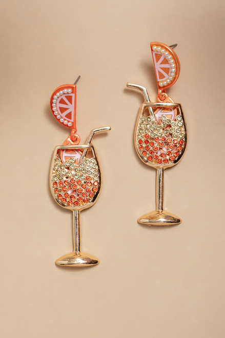 Tami Aperol Spritz Drop Earrings