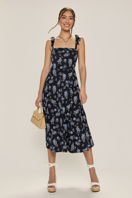 Lisa Tie Strap Midi Dress