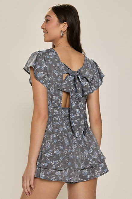 Diane Flutter Sleeve Romper