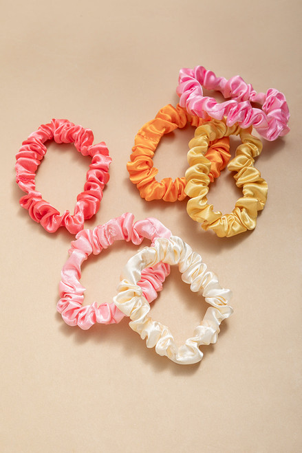 Lindsay Satin Ponytail Scrunchie Set