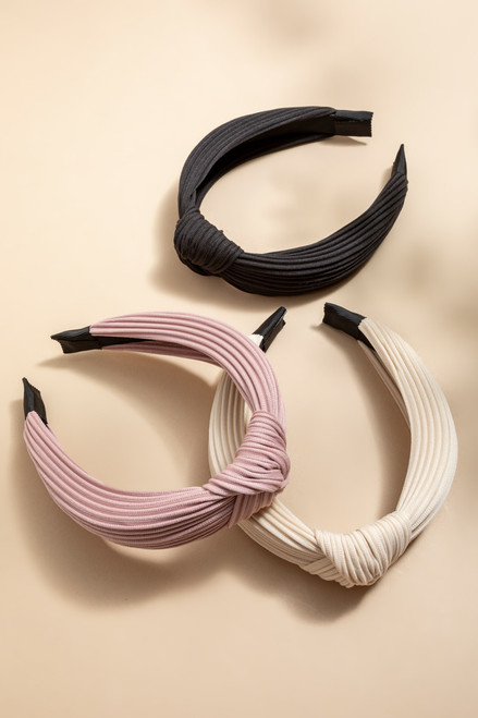 Nina Ivory Top Knot Headband