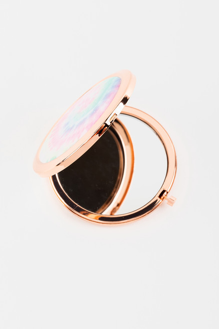 Pastel Tie-Dye Compact Mirror