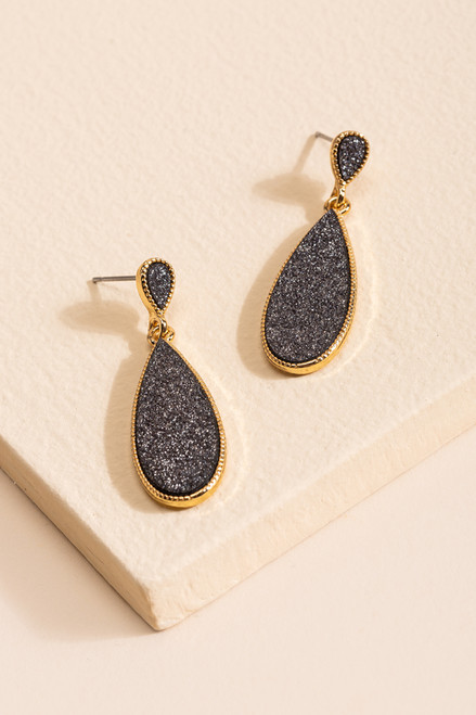 Katherine Glitter Teardrop Earrings