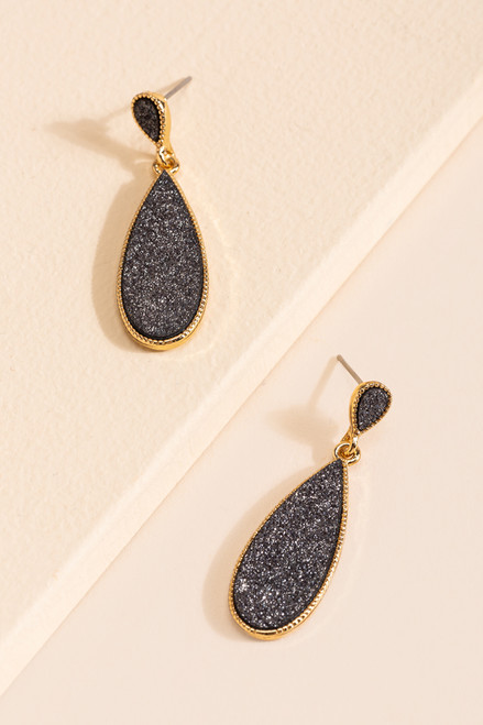 Katherine Glitter Teardrop Earrings