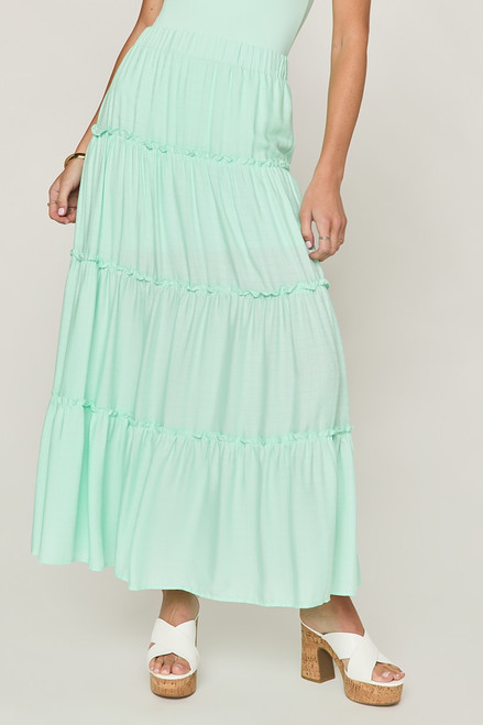 Ophelia Ruffle Tiered Maxi Skirt