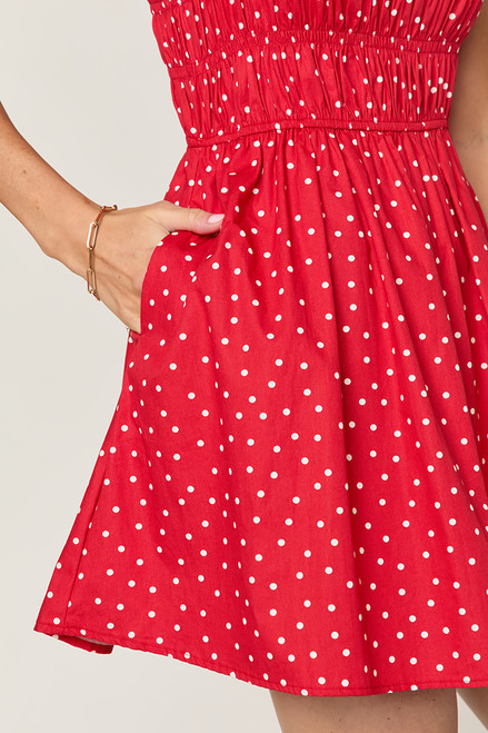 Annmarie Polka Dot Mini Dress