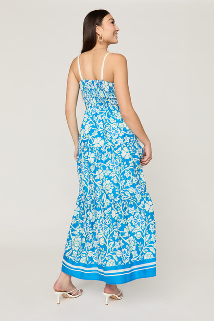 Tina Strapless Floral Maxi Dress