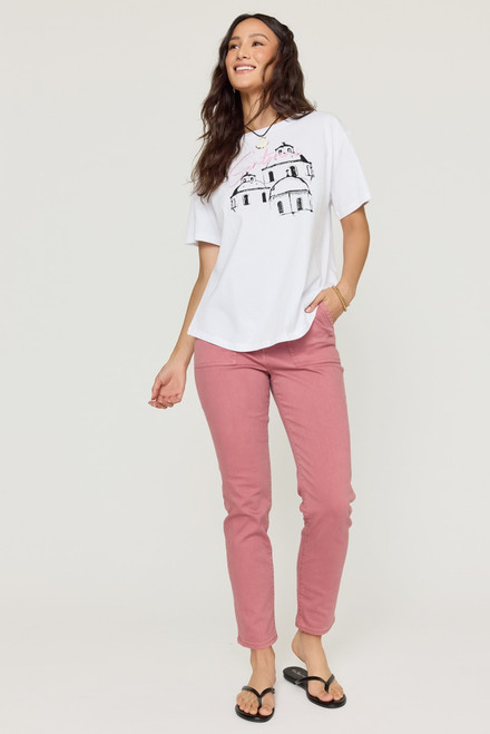 Santorini Embroidered Tee