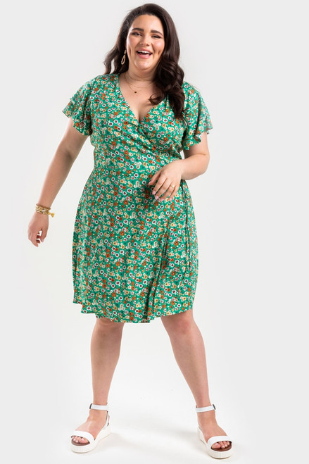 Lue Floral Wrap Dress