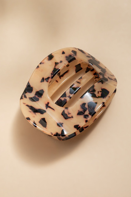 Angela Animal Print Flat Hair Claw