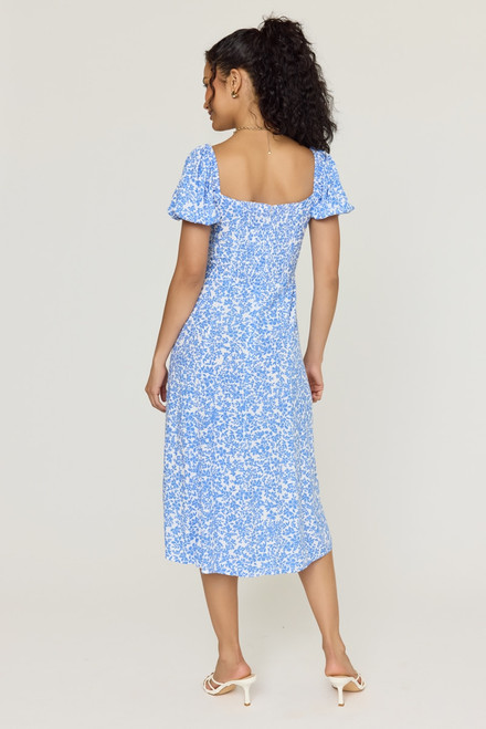 Tabitha Floral Square Neck Midi Dress
