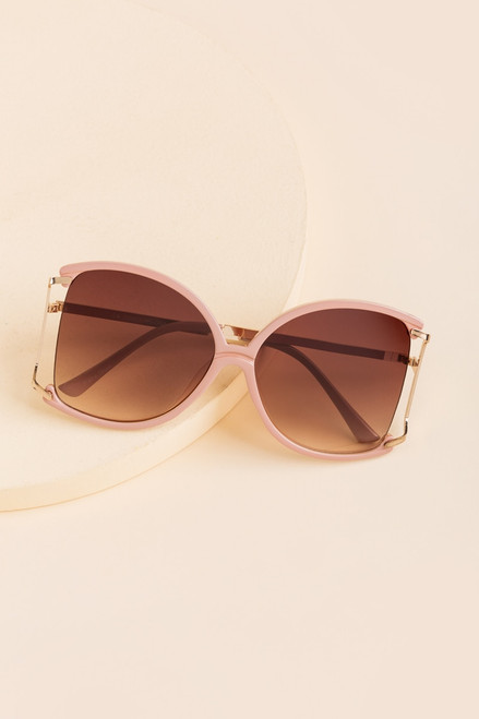 Eloise Oversized Partial Rimmed Sunglasses