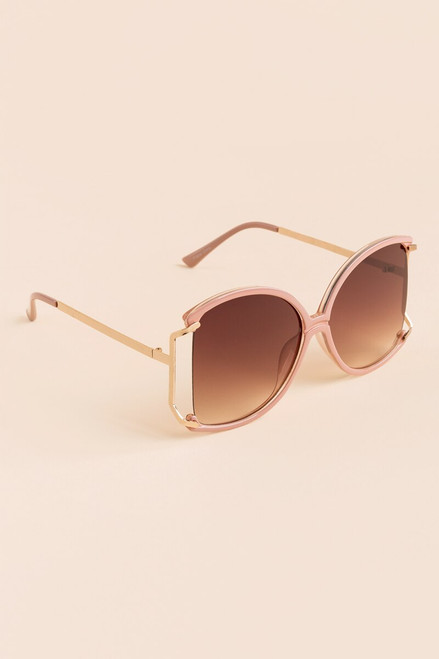 Eloise Oversized Partial Rimmed Sunglasses