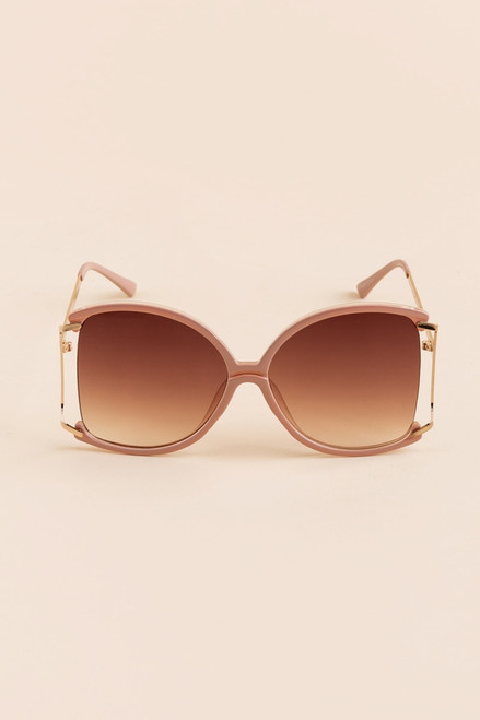 Eloise Oversized Partial Rimmed Sunglasses