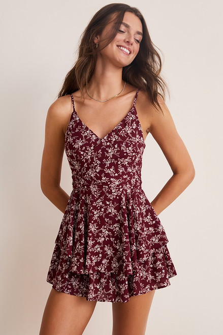 Tami Floral Wrap Romper