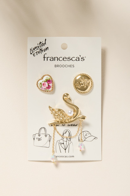 Anita Mixed Style Brooch Pin Set