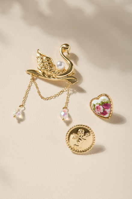 Anita Mixed Style Brooch Pin Set
