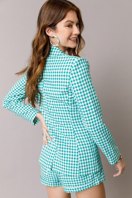 Claire Gingham Blazer