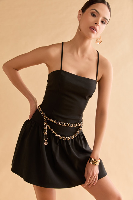 Beth Vegan Leather Chain Belt