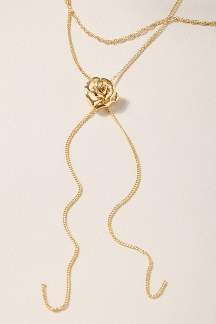 Grace Rosette Layered Pendant Necklace