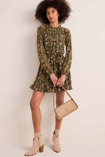 Tiffany Chiffon Floral Mini Dress