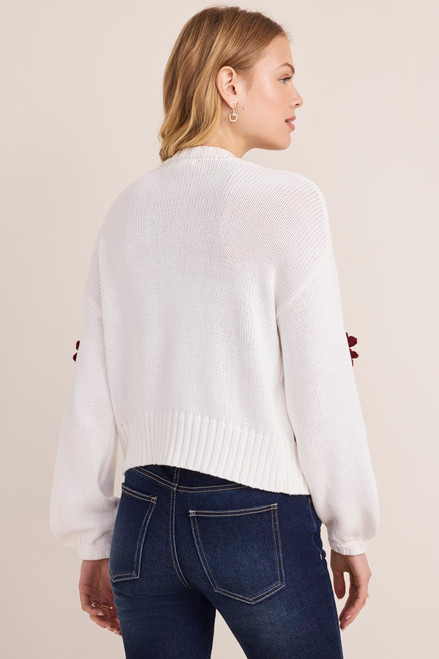 Clara Flower Bobble Cardigan