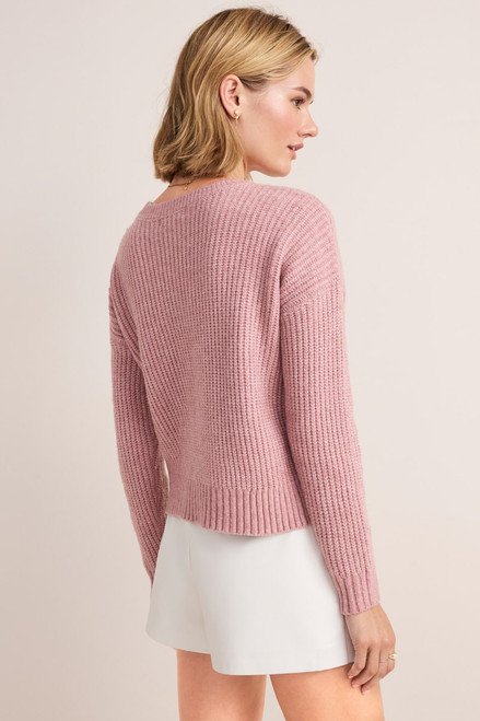 Helena Lace Up Pullover Sweater