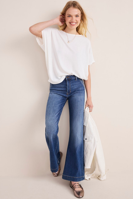 Alice Back Button Dolman Tee