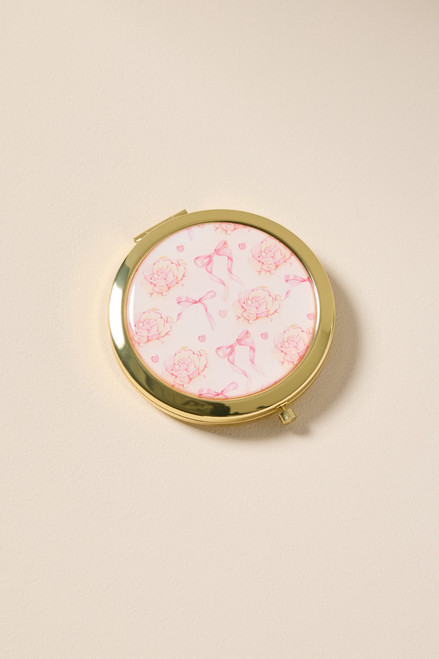 Rose Bow Compact Mirror