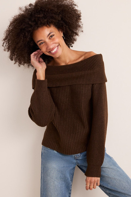 Lana Off the Shoulder Pullover Sweater