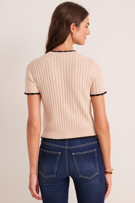 Susana Short Sleeve Button Down Cardigan