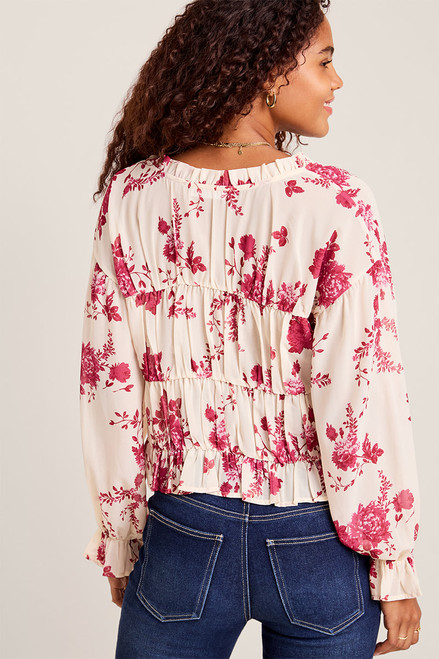 Rae Tiered Floral Blouse