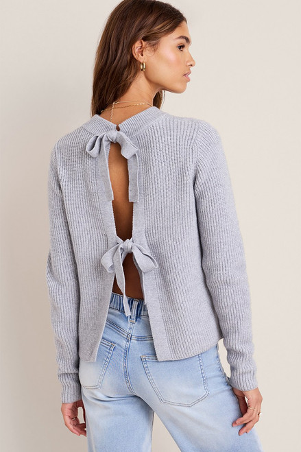 Mona Tie Back Pullover Sweater