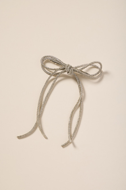 Rae Rhinestone Bow Barrette