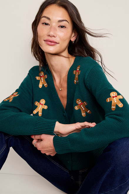Gingerbread Button Down Cardigan