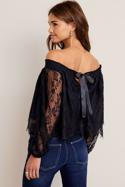 Ella Off the Shoulder Lace Blouse