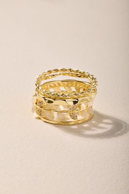 Maria Mixed Style Ring Set