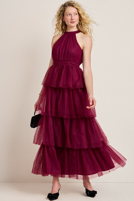 Eleanor Tiered Tulle Maxi Dress