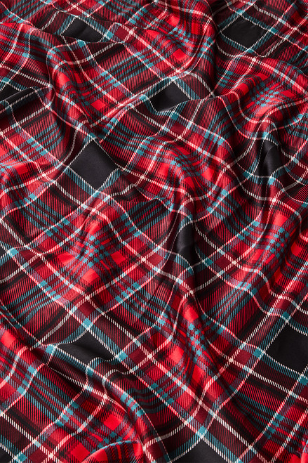 Patrice Plaid Print Scarf